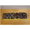 Image 13 : Carved Wooden African Mask 10" x 7" x 38"H