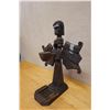 Image 4 : Indonesian Carved Hardwood Batak Tribal Ancestor Ritual Candle Holder 15" x 8" x 20"H