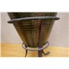 Image 7 : Large Amphora Vase in Wrought Iron Tripod Stand 9.5" Dia, 28"H (inc stand)