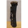 Image 1 : New Guinea Carved Wooden Drum w/ Bird Handle 7" Dia, 27"H