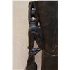 Image 4 : New Guinea Carved Wooden Drum w/ Bird Handle 7" Dia, 27"H