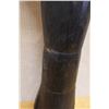 Image 8 : New Guinea Carved Wooden Drum w/ Bird Handle 7" Dia, 27"H