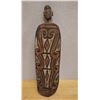 Image 1 : New Guinea Polychrome Carved Wooden Shield 6" x 25"H