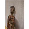 Image 3 : New Guinea Polychrome Carved Wooden Shield 6" x 25"H