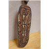Image 5 : New Guinea Polychrome Carved Wooden Shield 6" x 25"H