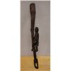 Image 1 : New Guinea Carved Wooden Ceremonial Adze 4" x 4" x 30"H