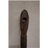 Image 7 : New Guinea Carved Wooden Ceremonial Adze 4" x 4" x 30"H