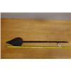 Image 8 : New Guinea Carved Wooden Sepik Paddle w/ Info Tag 5.75" x 39"H