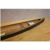 Image 6 : Carved Wooden Western-Style Canoe w/ 2 Paddles 4.5" x 28"L