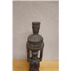 Image 3 : African Hardwood Female Carving w/ Vessel on Head 4.5" x 4.5" x 21"H (cracked)