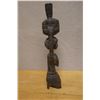 Image 8 : African Hardwood Female Carving w/ Vessel on Head 4.5" x 4.5" x 21"H (cracked)