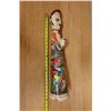 Image 10 : Hand-Painted Ceramic Folk-Art Figure 4" Dia, 24"L (chipped)