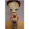 Image 3 : Hand-Painted Ceramic Folk-Art Figure 4" Dia, 24"L (chipped)