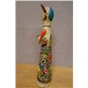 Image 5 : Hand-Painted Ceramic Folk-Art Figure 4" Dia, 24"L (chipped)