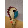 Image 6 : Hand-Painted Ceramic Folk-Art Figure 4" Dia, 24"L (chipped)
