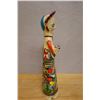Image 8 : Hand-Painted Ceramic Folk-Art Figure 4" Dia, 24"L (chipped)