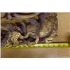 Image 20 : Burmese Gilded Wooden Temple Carving 13" x 45"H (cracked)
