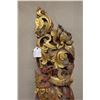 Image 2 : Burmese Gilded Wooden Temple Carving 13" x 45"H (cracked)