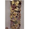 Image 3 : Burmese Gilded Wooden Temple Carving 13" x 45"H (cracked)