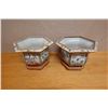 Image 2 : Qty 2 Chinese Famille Rose Porcelain Planters w/ Bases & Maker's Marks 14" x 14" x 10"H