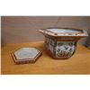 Image 7 : Qty 2 Chinese Famille Rose Porcelain Planters w/ Bases & Maker's Marks 14" x 14" x 10"H