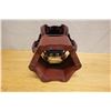 Image 7 : Chinese Cinnabar Lacquer Stand w/ Carved Scenic Top 10" x 10" x 14"H