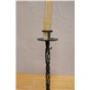 Image 5 : Edo Period Antique Japan Bronze Candle Single Stand Shokudai  8.5" Dia, 20"H (w/o candle)