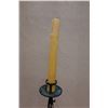 Image 2 : Edo Period Antique Japan Bronze Candle Single Stand Shokudai  8.5" Dia, 20"H (w/o candle)
