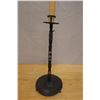 Image 3 : Edo Period Antique Japan Bronze Candle Single Stand Shokudai  8.5" Dia, 20"H (w/o candle)