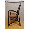 Image 2 : Wooden Thonet Vienna Secession Chair w/ Bentwood Arms & Upholstered Seat 21" x 17" x 40"H