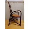 Image 4 : Wooden Thonet Vienna Secession Chair w/ Bentwood Arms & Upholstered Seat 21" x 17" x 40"H