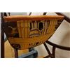 Image 8 : Wooden Thonet Vienna Secession Chair w/ Bentwood Arms & Upholstered Seat 21" x 17" x 40"H