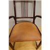 Image 3 : Wooden Thonet Vienna Secession Chair w/ Bentwood Arms & Upholstered Seat 21" x 17" x 40"H