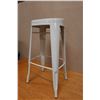 Image 4 : White Metal Bar Stool Model STO30A4-11 w/ Footrest 14.5" x 12" x 29.5"H