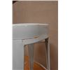 Image 6 : White Metal Bar Stool Model STO30A4-11 w/ Footrest 14.5" x 12" x 29.5"H