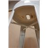 Image 8 : White Metal Bar Stool Model STO30A4-11 w/ Footrest 14.5" x 12" x 29.5"H