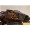 Image 10 : Carved Wooden Chinese Guardian Lion Fu Dog Statue 19" x 8" x 16"H (cracked)
