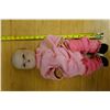 Image 9 : Vintage Doll w/ Porcelain Face & Hands 6.5" x 17"H