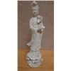 Image 1 : Isco Chinese Kwan Yin White Porcelain Statue 4" x 13.5"H