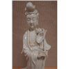 Image 2 : Isco Chinese Kwan Yin White Porcelain Statue 4" x 13.5"H