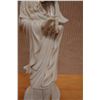 Image 3 : Isco Chinese Kwan Yin White Porcelain Statue 4" x 13.5"H
