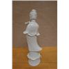 Image 6 : Isco Chinese Kwan Yin White Porcelain Statue 4" x 13.5"H