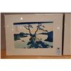 Image 2 : Qty 2 Japanese Prints by Katsushika Hokusai 16.5" x 14", Matted