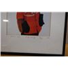 Image 3 : Chinese Girl Artwork Numbered 26/450 by Nan (?) w/ Asian Calligraphy 10" x 11", Framed & Matted