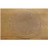 Image 5 : Clear Platter w/ Floral Motif, Scalloped Edges & Handles 14" Dia