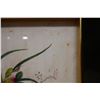 Image 4 : Qty 2 Framed Artworks: Floral & Persian Hunting, Misc Sizes, Framed