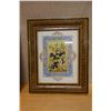 Image 8 : Qty 2 Framed Artworks: Floral & Persian Hunting, Misc Sizes, Framed