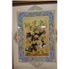 Image 9 : Qty 2 Framed Artworks: Floral & Persian Hunting, Misc Sizes, Framed