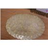 Image 2 : Round Capiz Shell Placemat 19" Dia, Italian Rococo Artwork & Filigree Ornate Frame, Misc Sizes