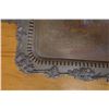 Image 5 : Qty 2 Metal Engraved Platters w/ Handles, Misc Shapes & Sizes